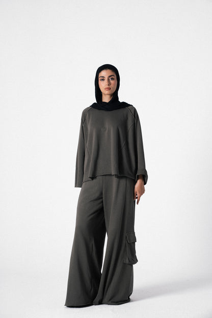 Lounge Wear Set in Olive