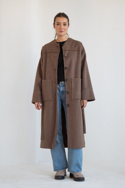 The Mohair Coat in Brown
