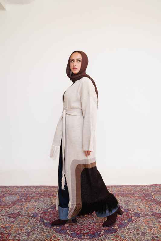 Sahara Knit Cardigan in Brown