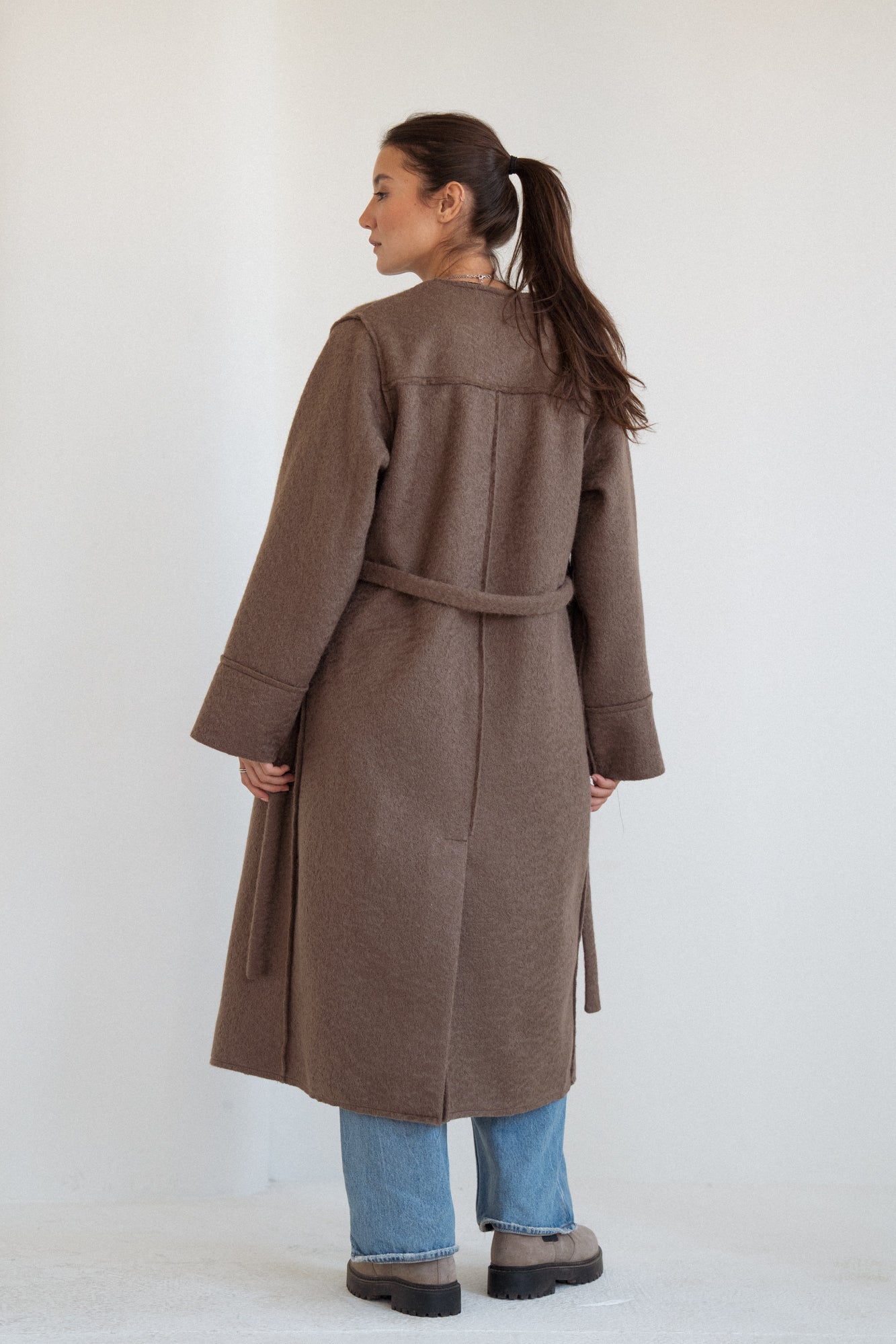 The Mohair Coat in Brown