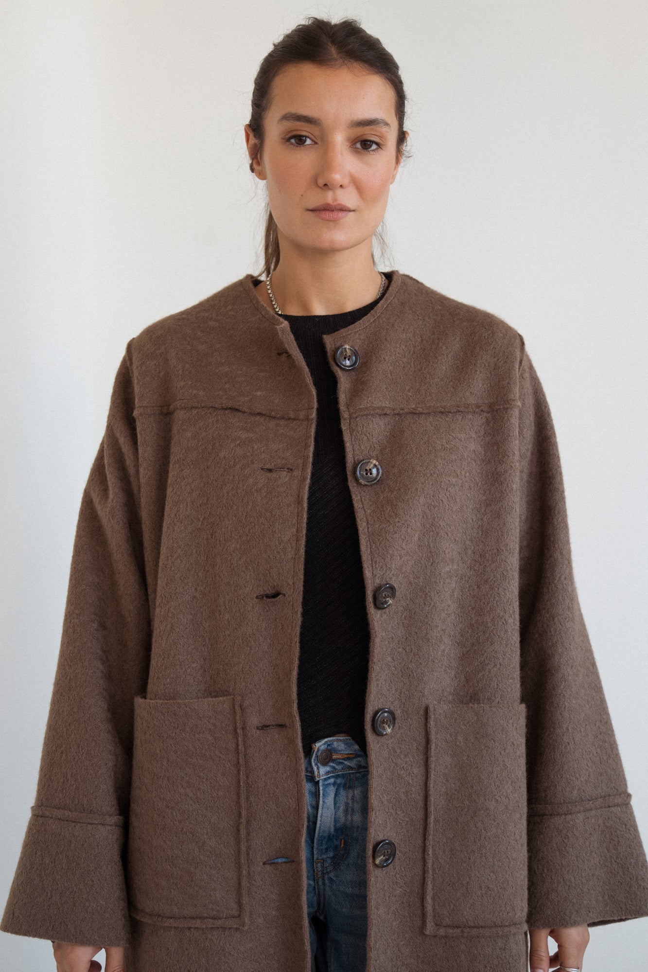 The Mohair Coat in Brown