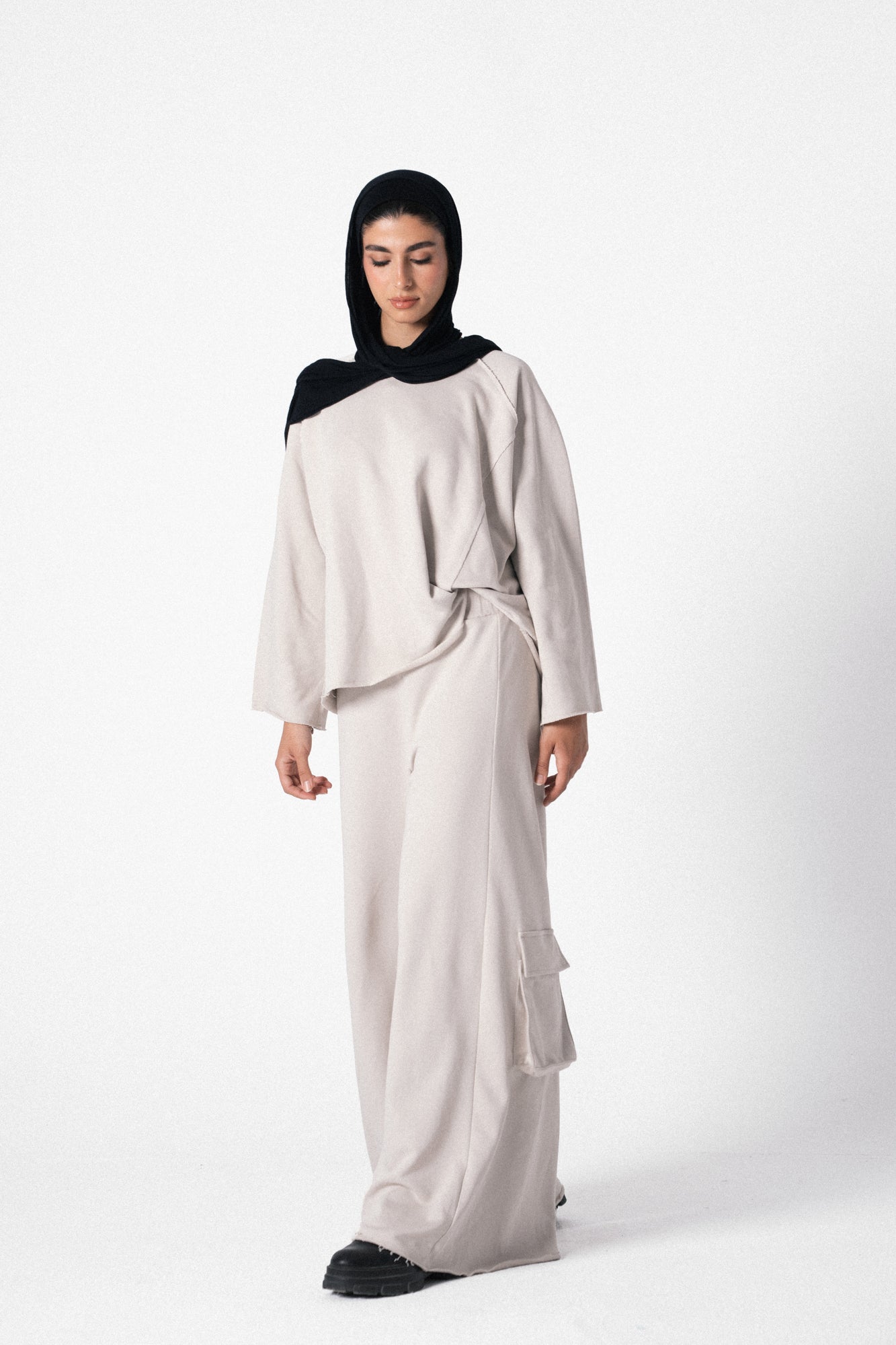 Lounge Wear Set in Cream Beige