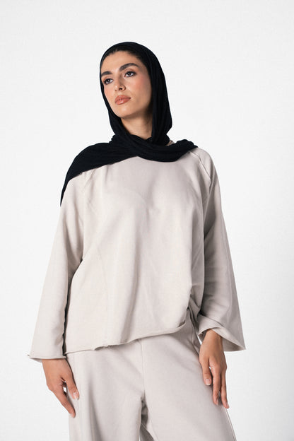 Lounge Wear Set in Cream Beige