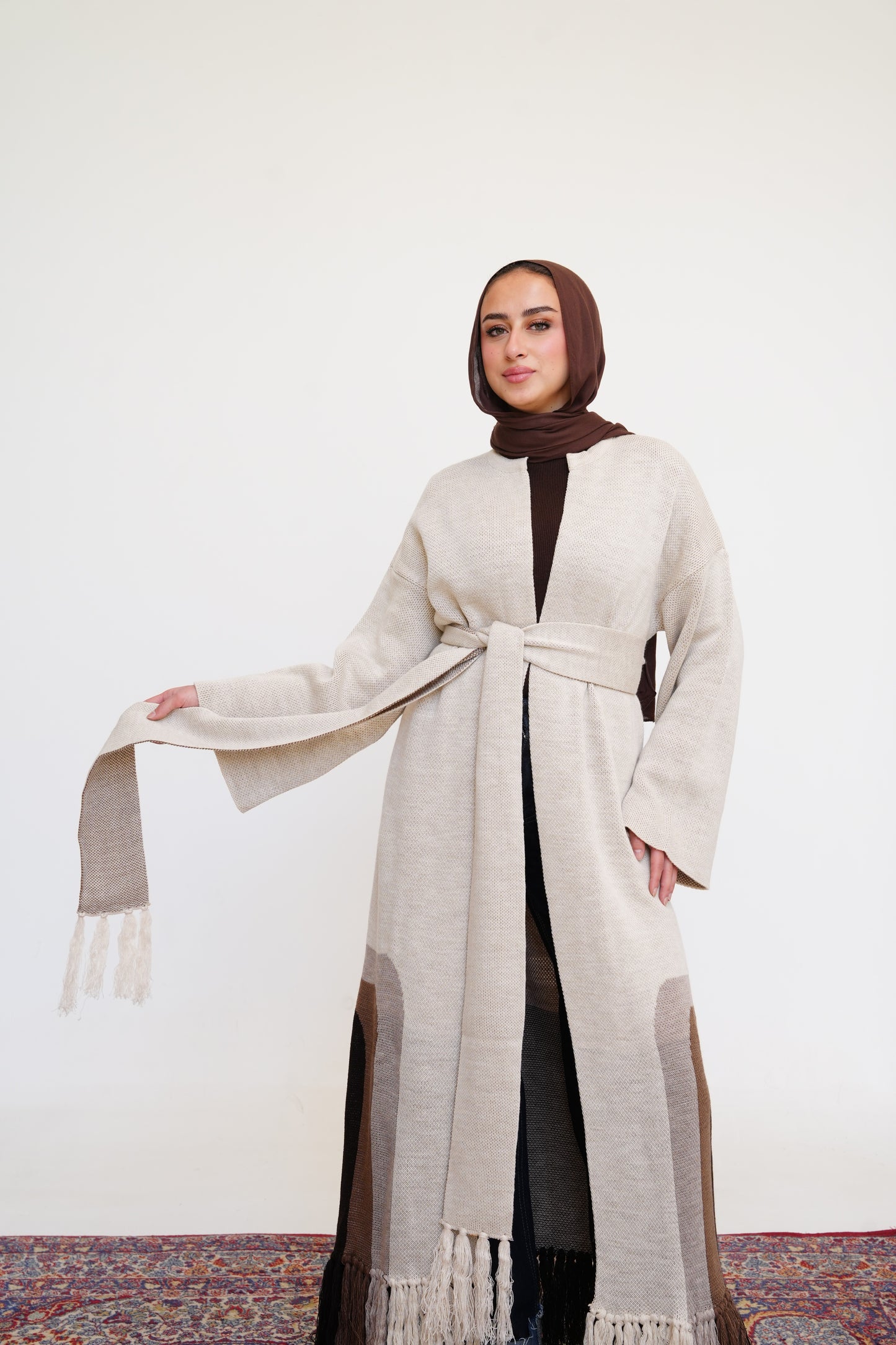 Sahara Knit Cardigan in Brown