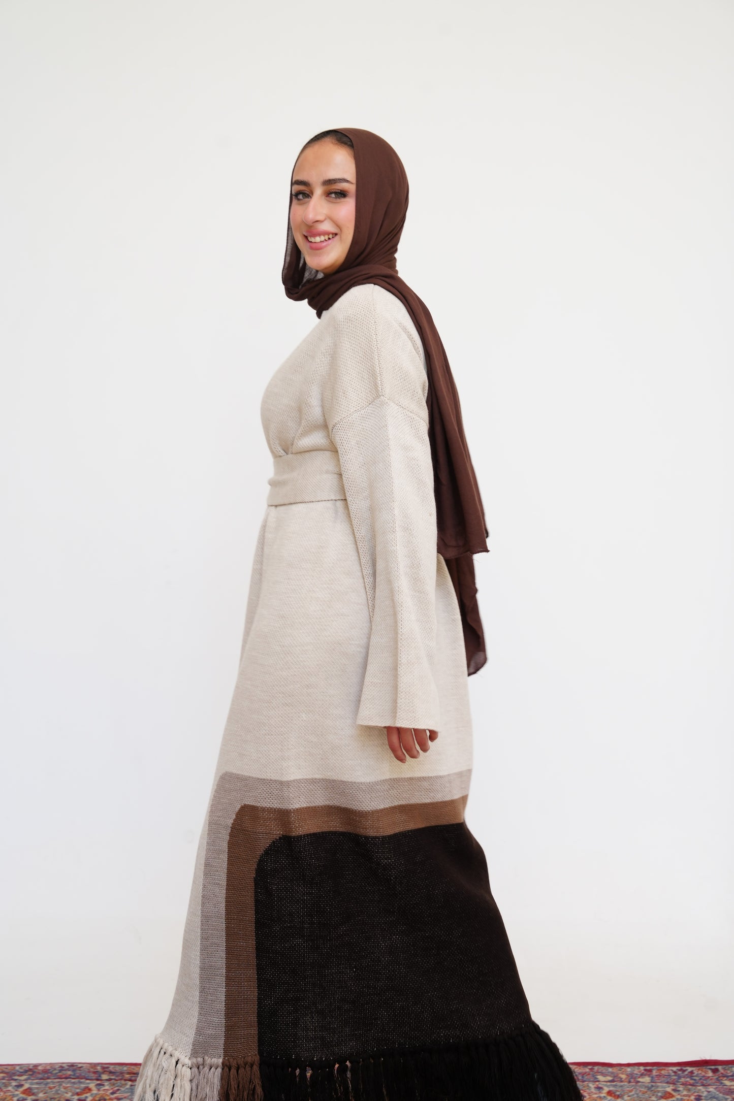 Sahara Knit Cardigan in Brown