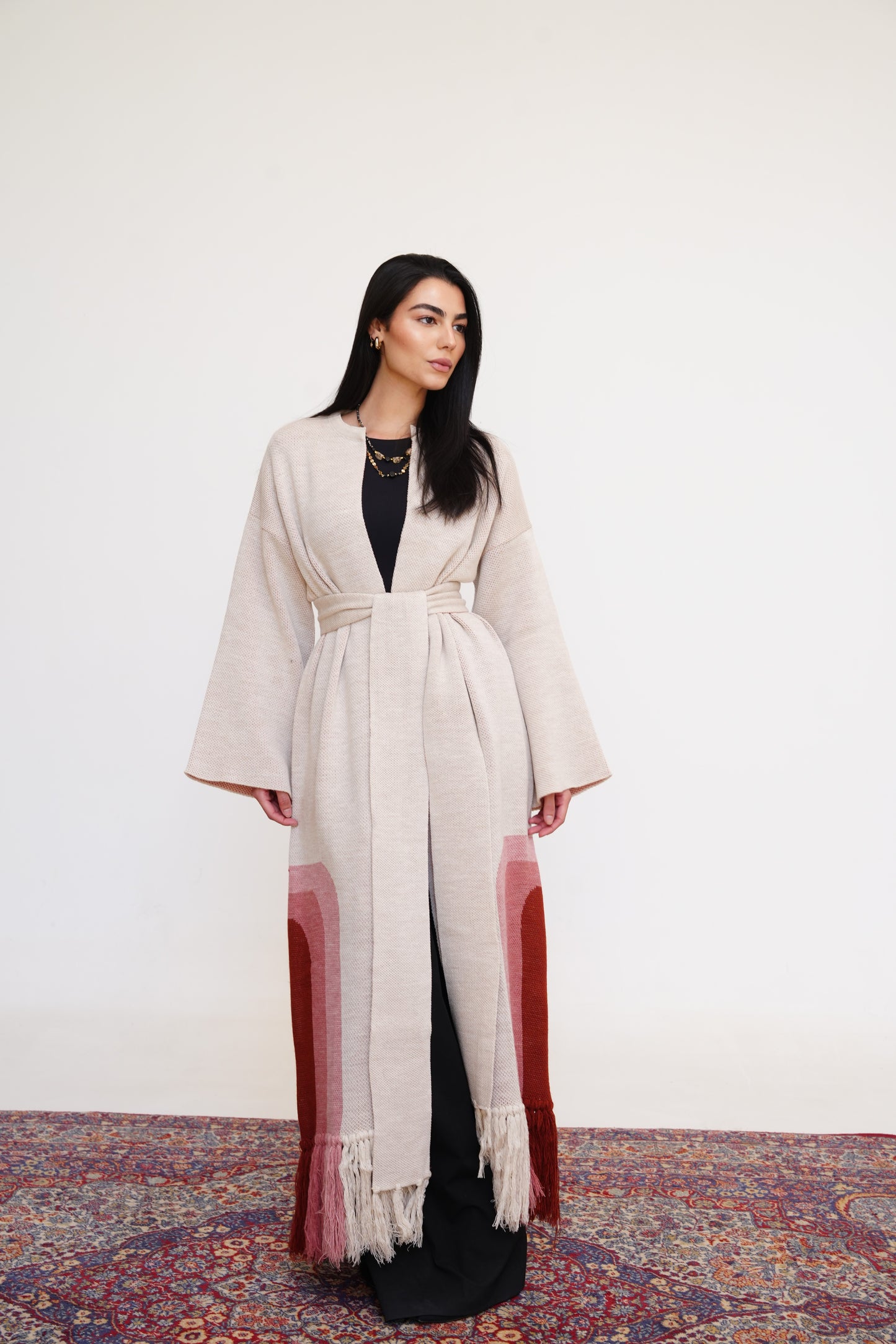 Sahara Knit Cardigan in Brick