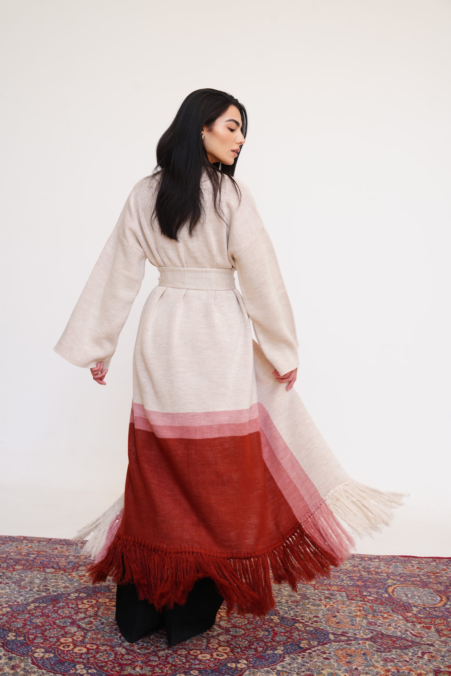 Sahara Knit Cardigan in Brick