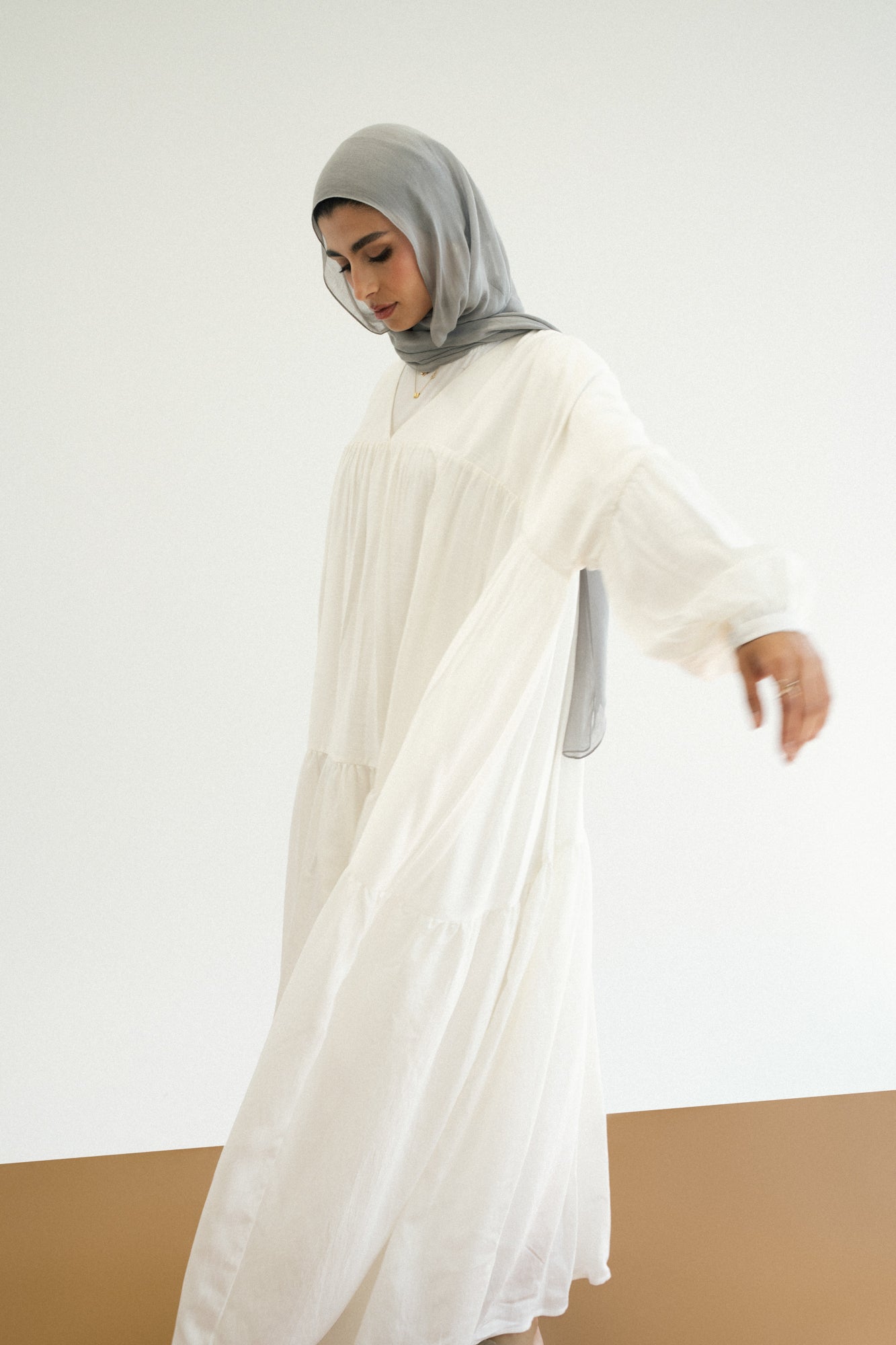 Flowy Dress in Offwhite