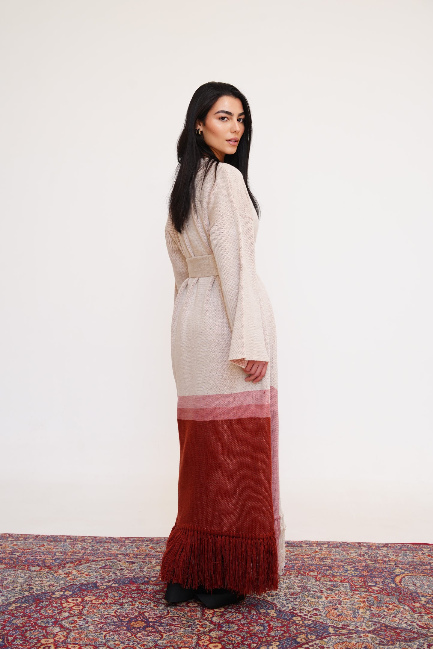 Sahara Knit Cardigan in Brick