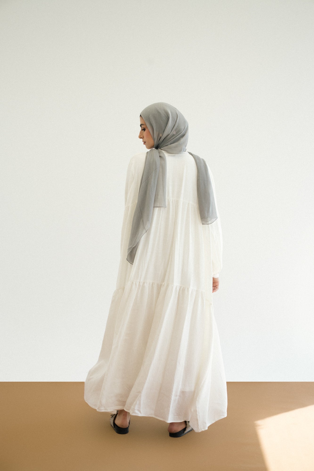 Flowy Dress in Offwhite