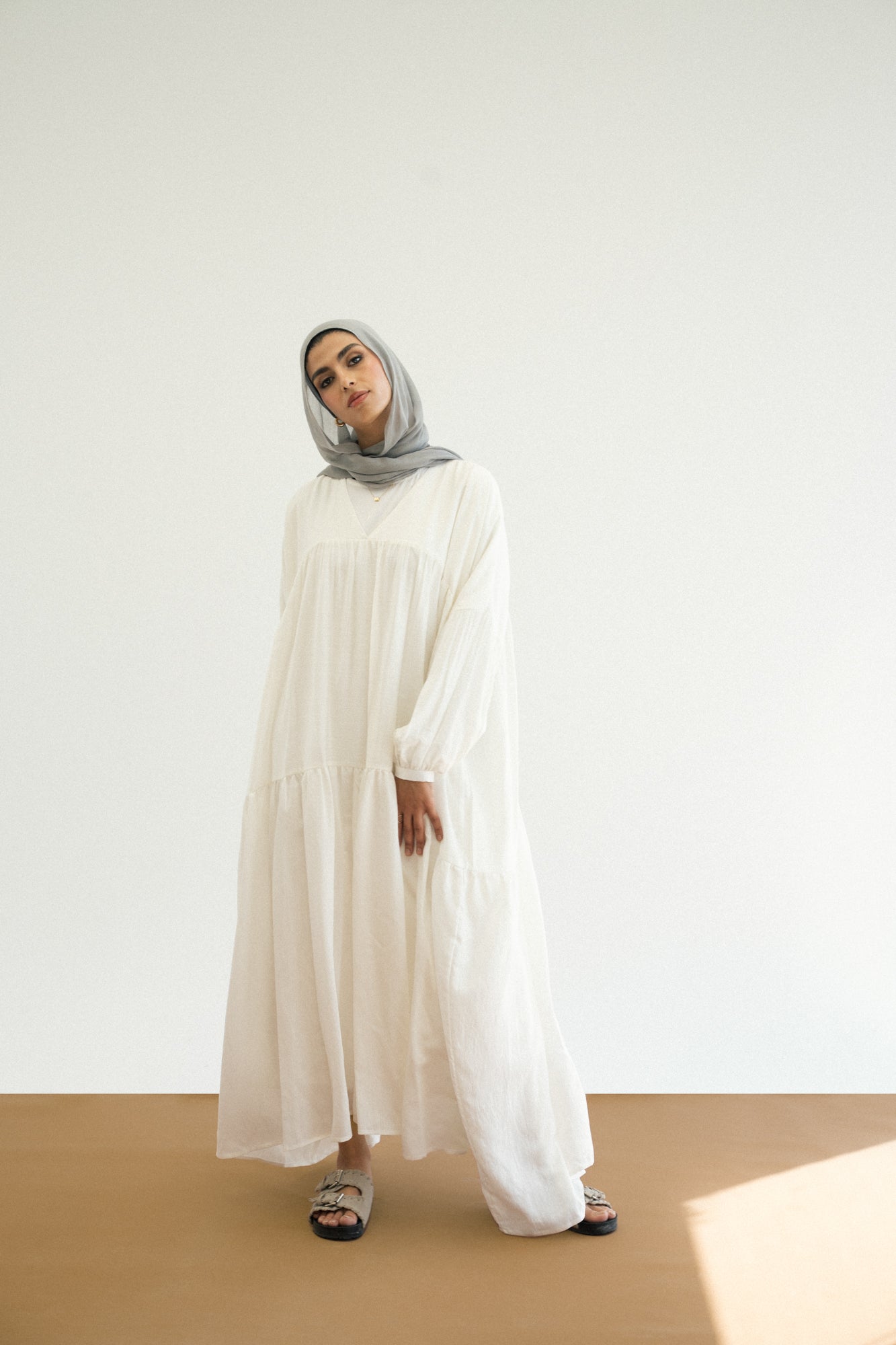 Flowy Dress in Offwhite