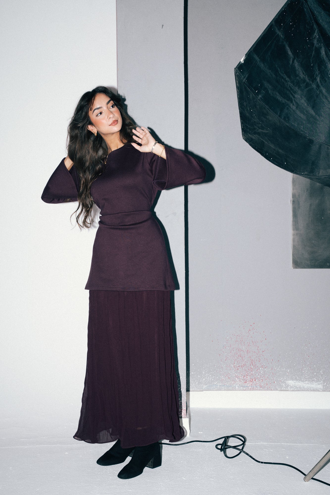 The Flare Dress in Brown