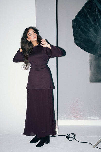 The Flare Dress in Brown