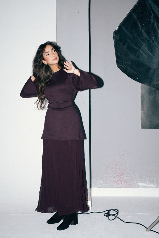 The Flare Dress in Brown