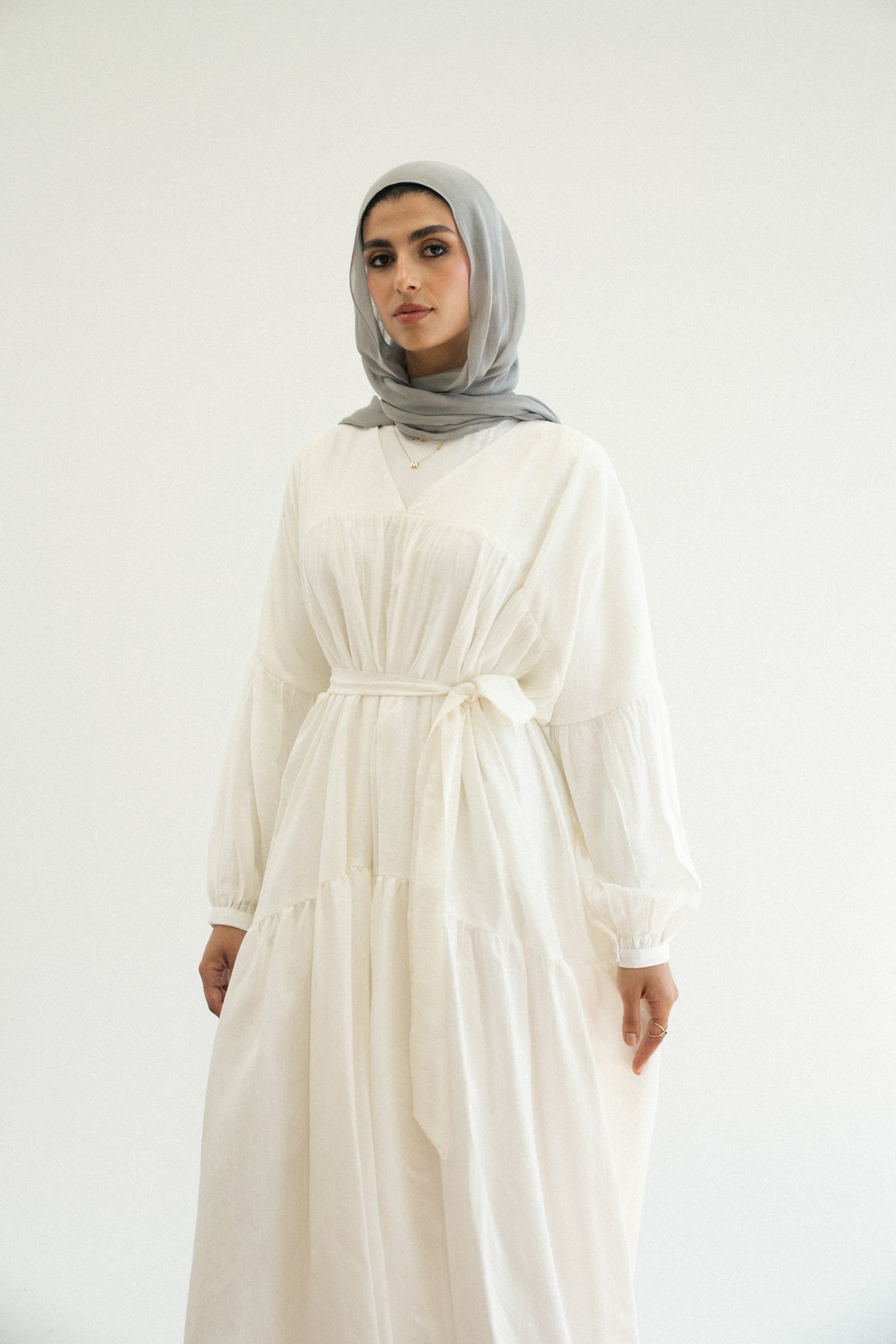 Flowy Dress in Offwhite