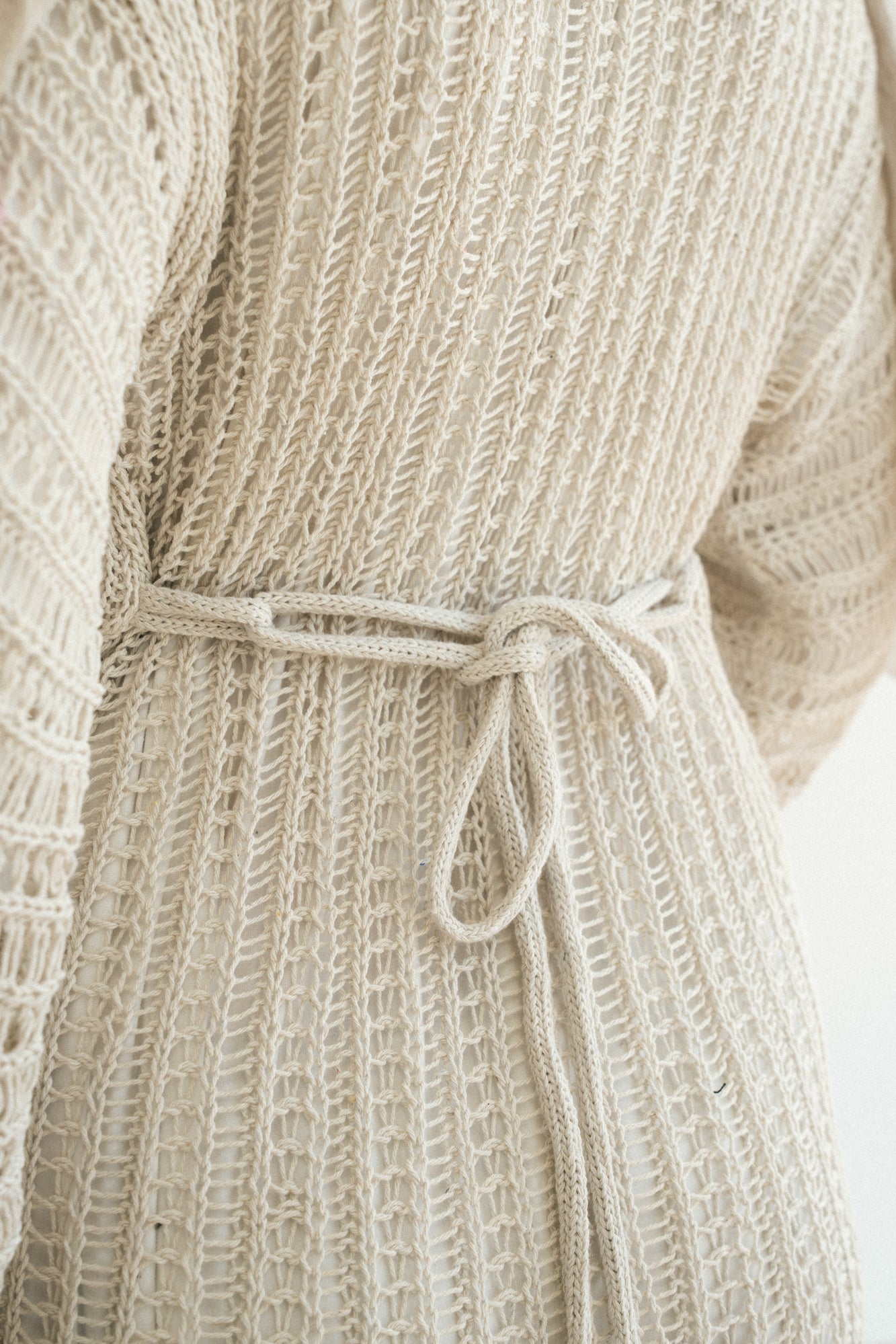 Beach Knit Dress in Offwhite