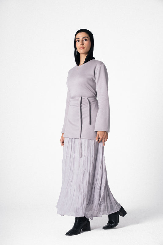 The Flare Dress in Grey