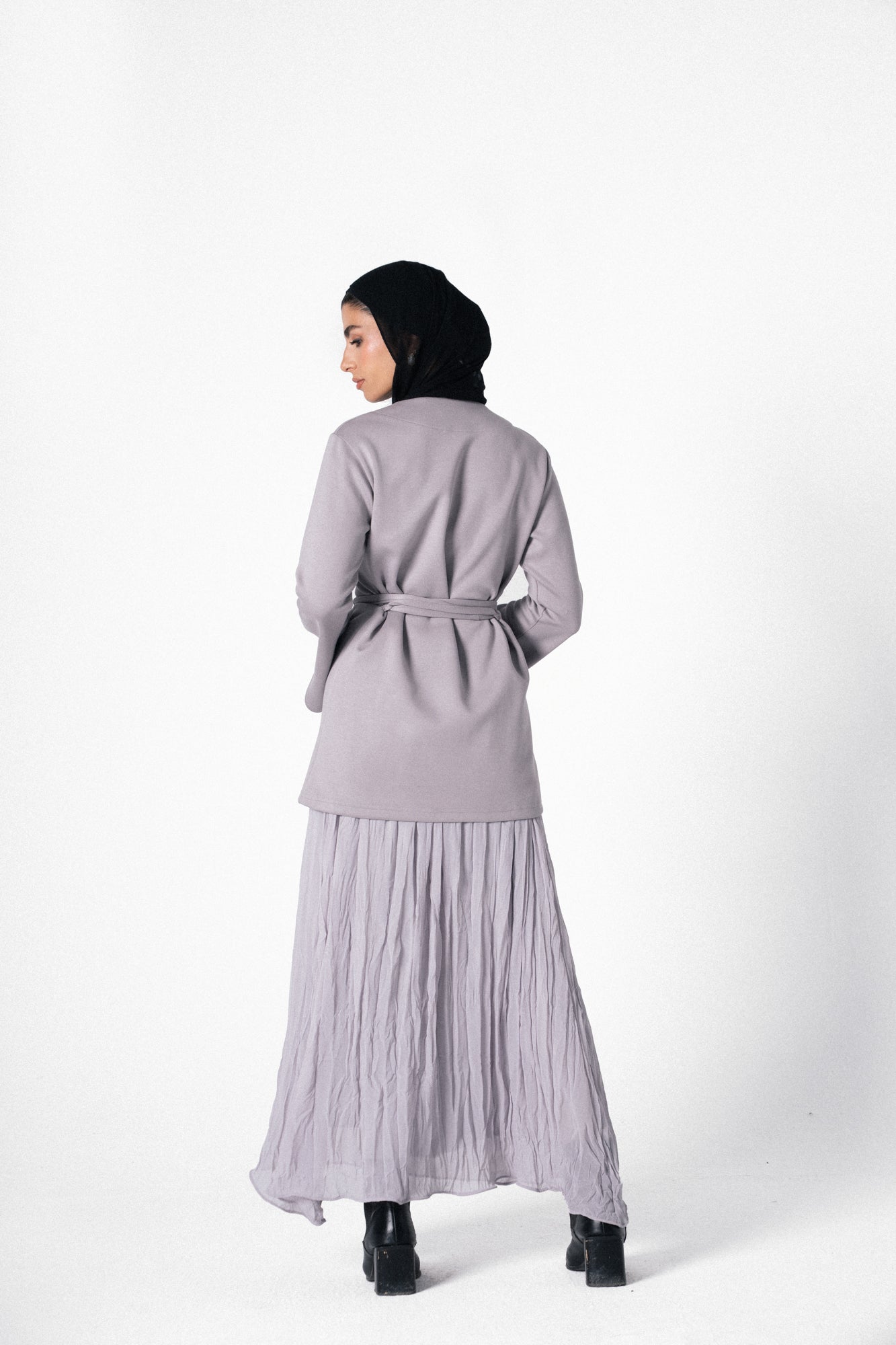 The Flare Dress in Grey