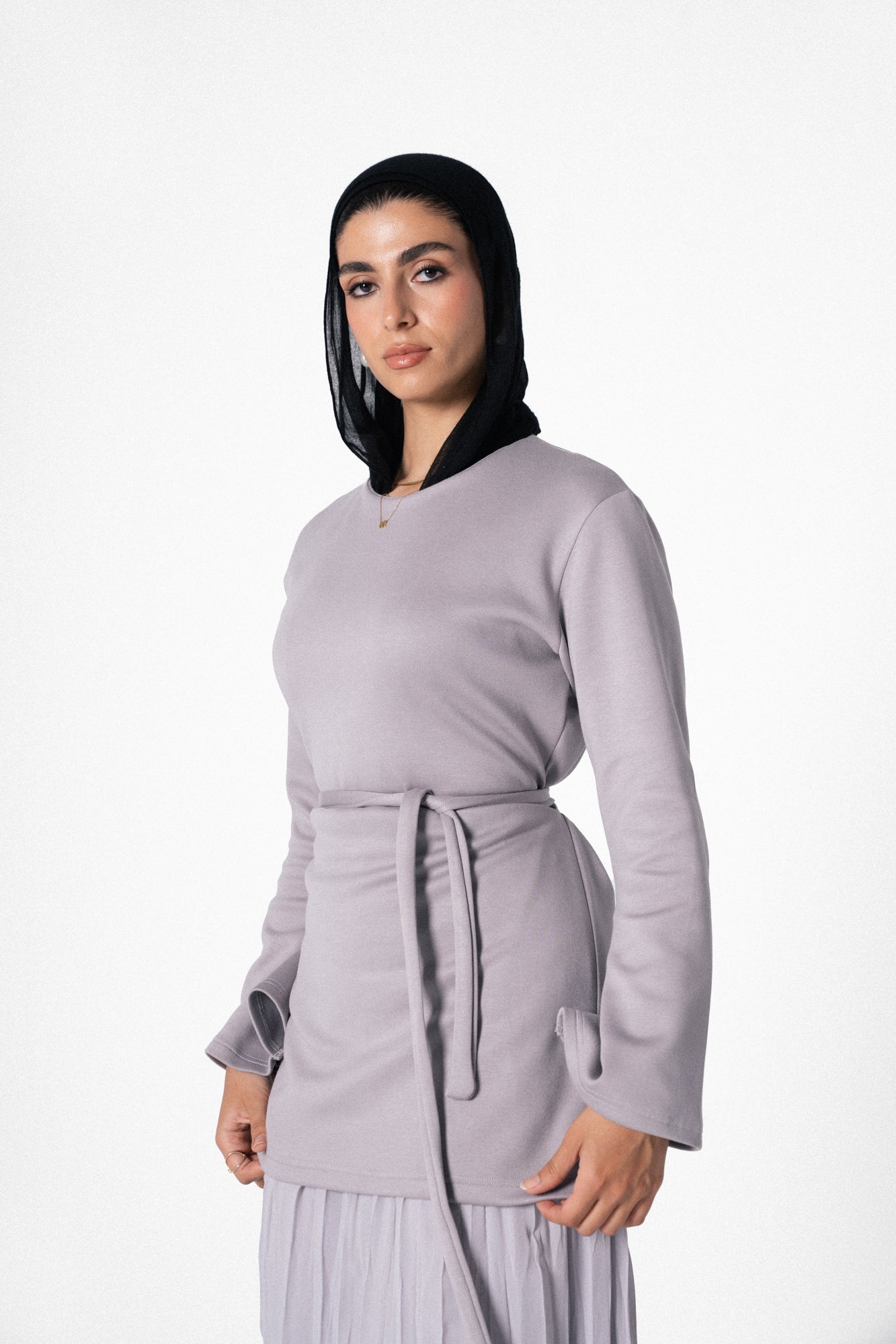 The Flare Dress in Grey