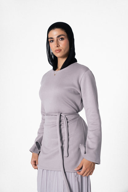 The Flare Dress in Grey