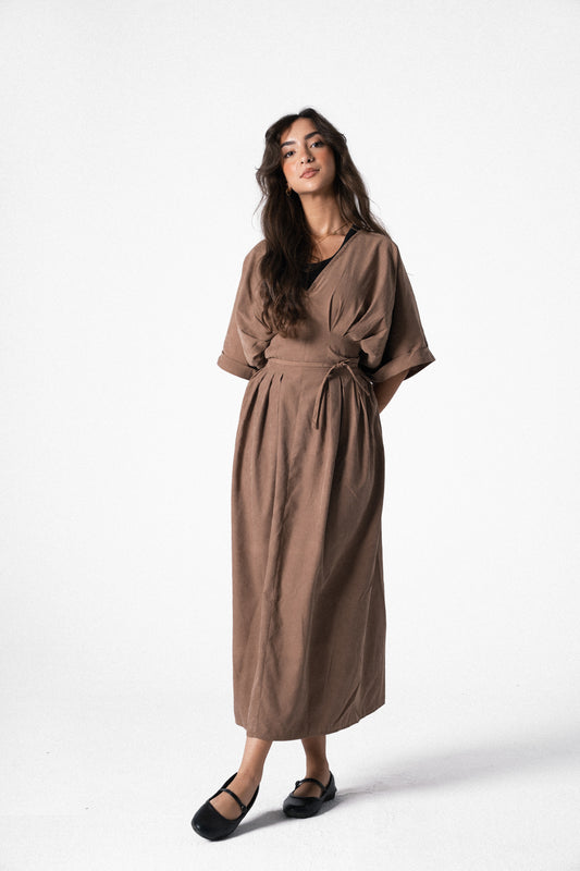 Vintage Maxi Dress in Brick