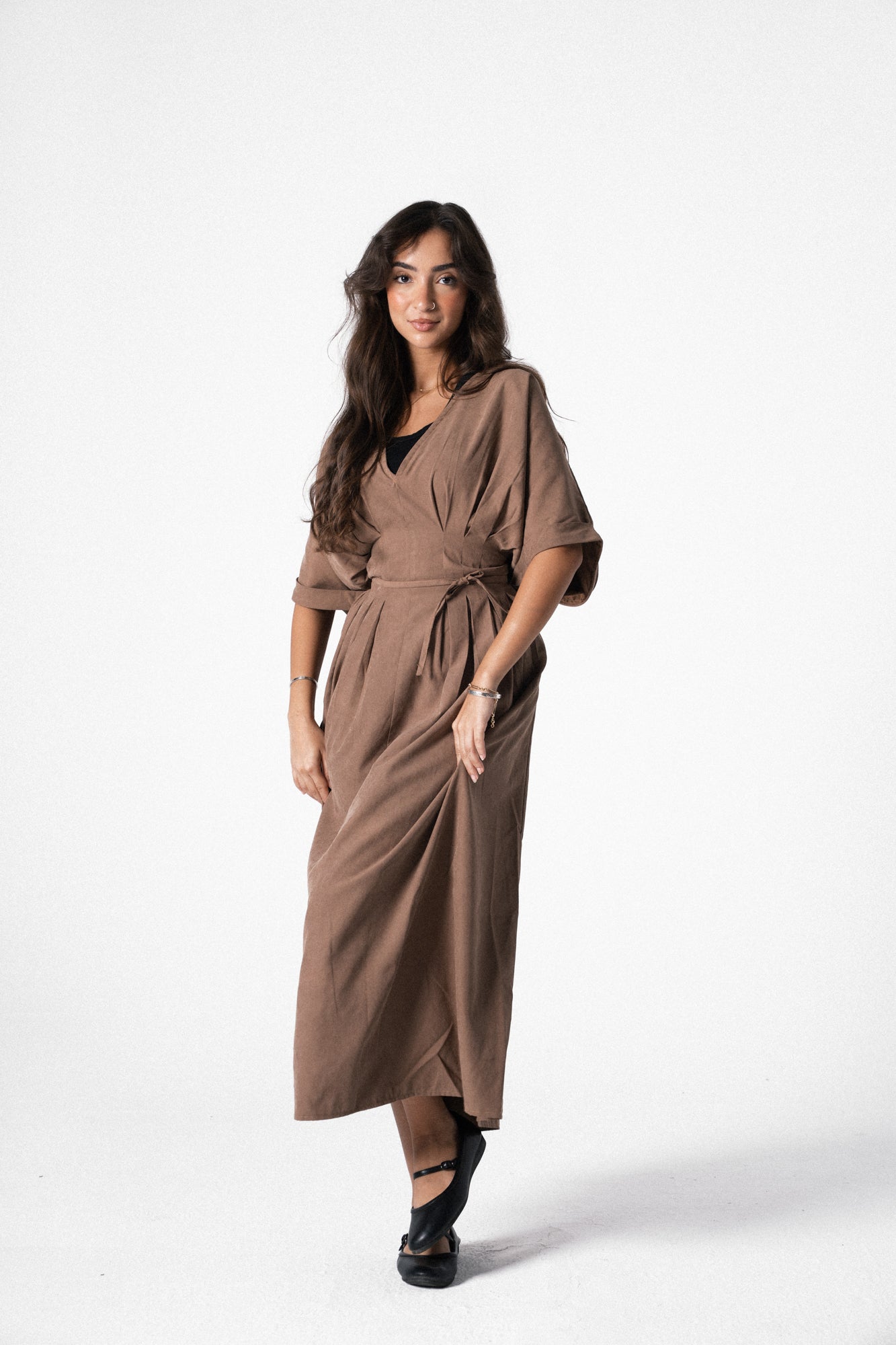 Vintage Maxi Dress in Brick