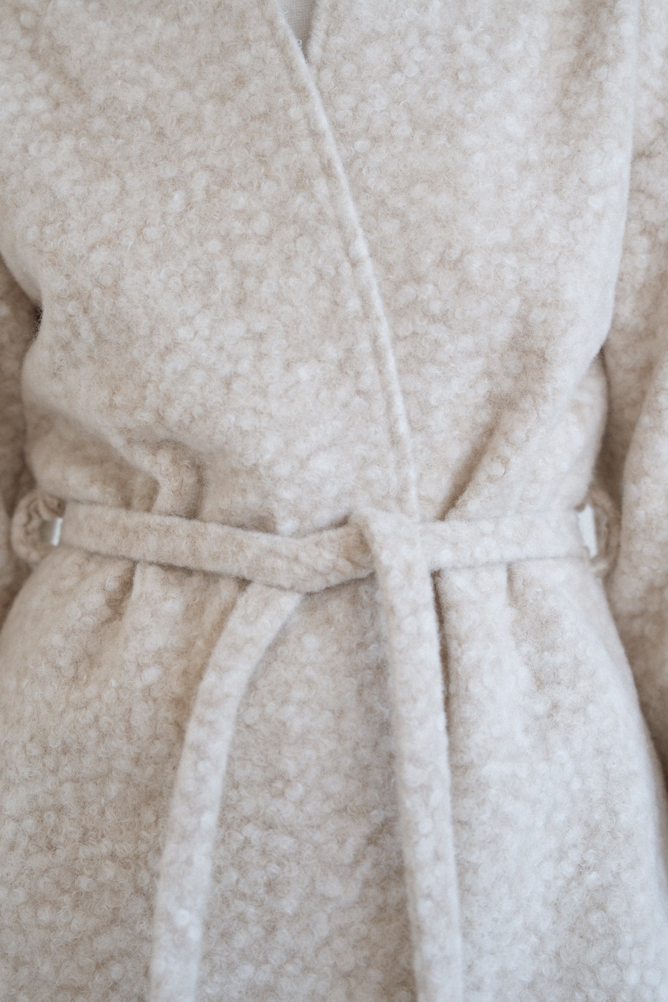 Cloud Mohair Cardigan in Beige