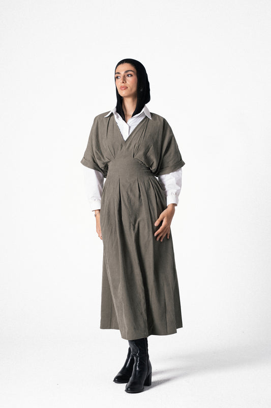 Vintage Maxi Dress in Olive