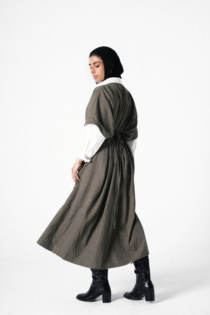 Vintage Maxi Dress in Olive