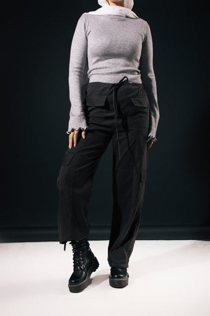 City Stroll Cargo Pants in Black