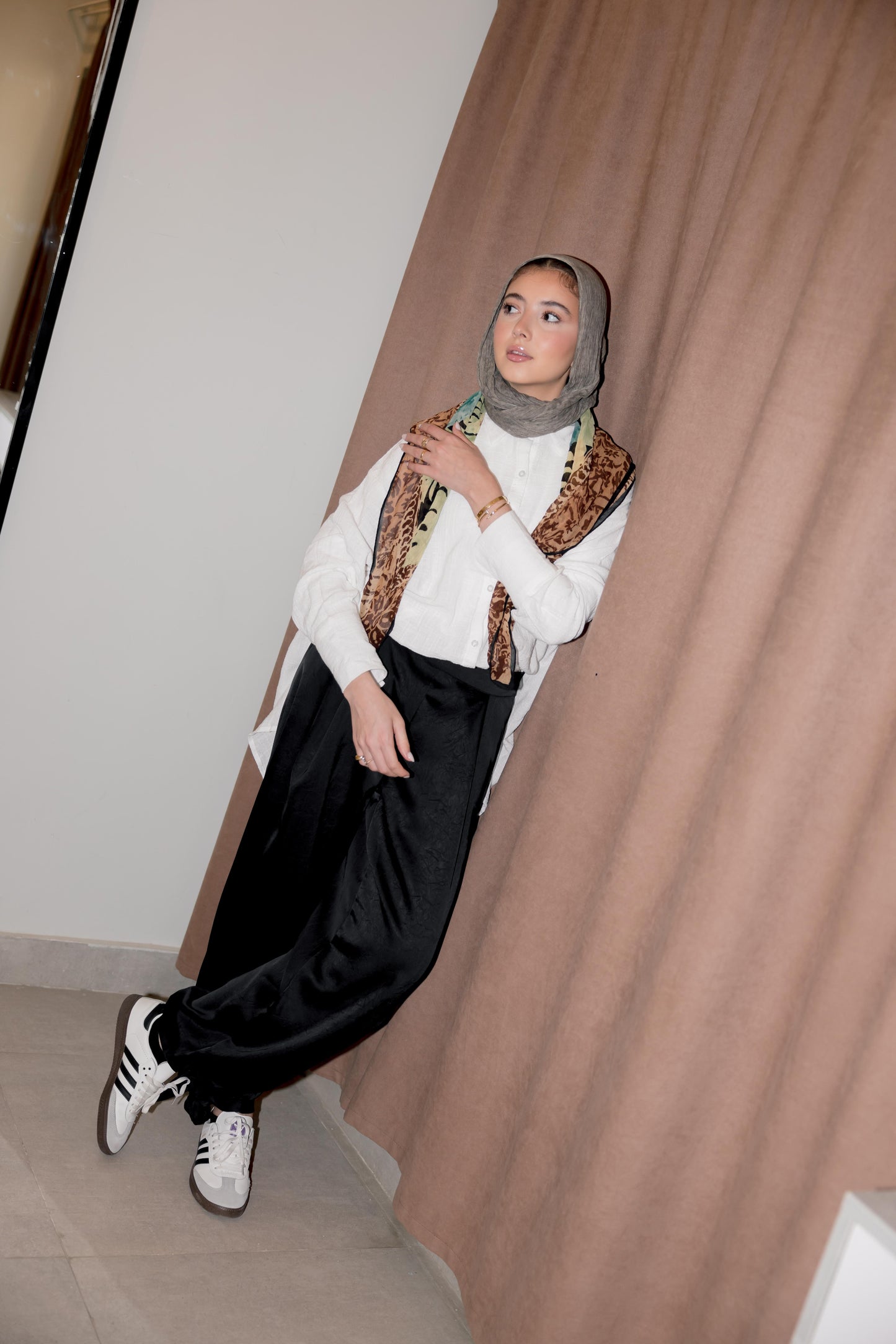 Satin Balloon Pants in Black
