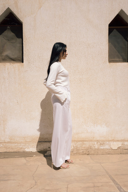 Everyday Essential Linen Pants in White