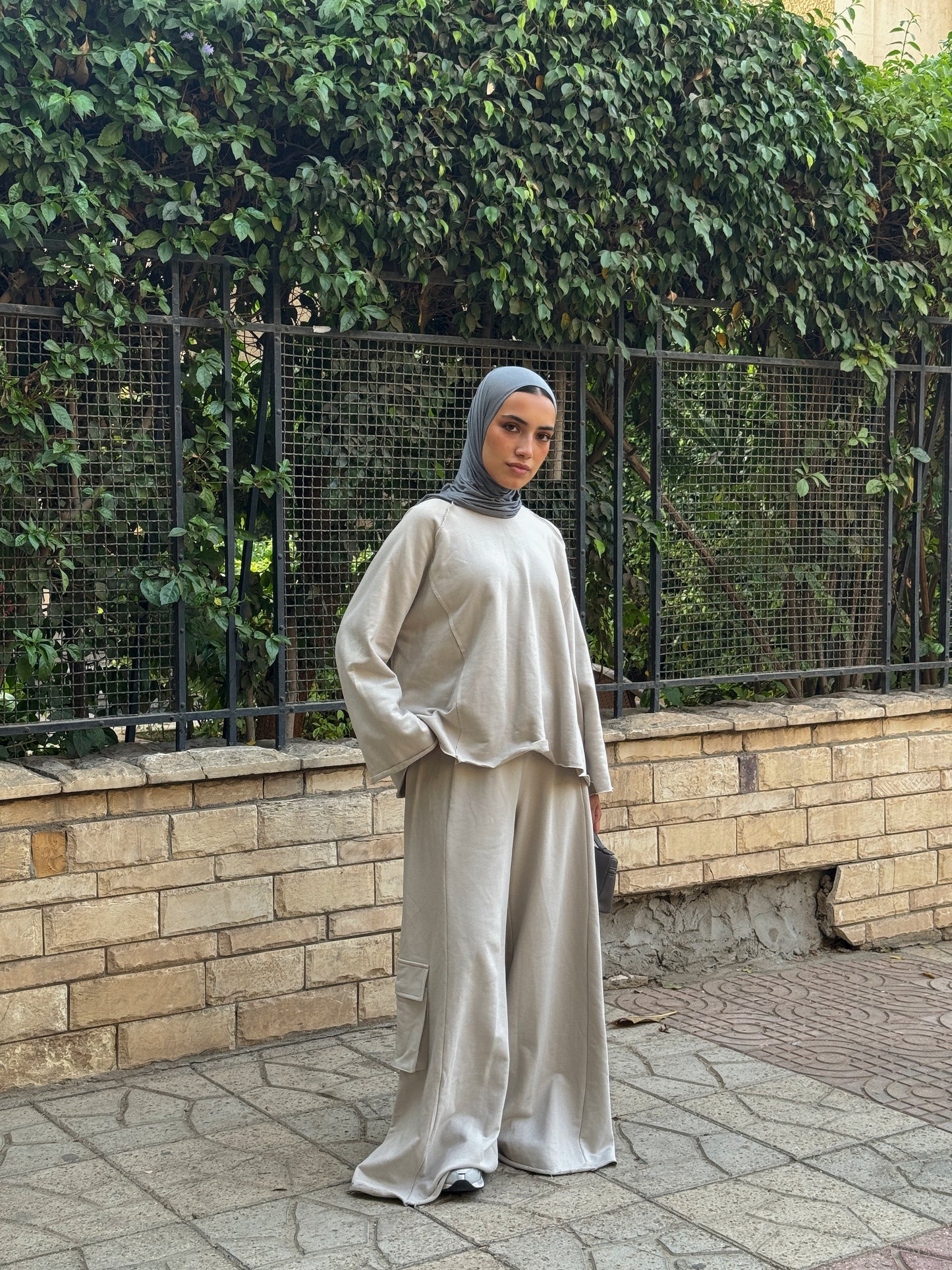 Lounge Wear Set in Cream Beige