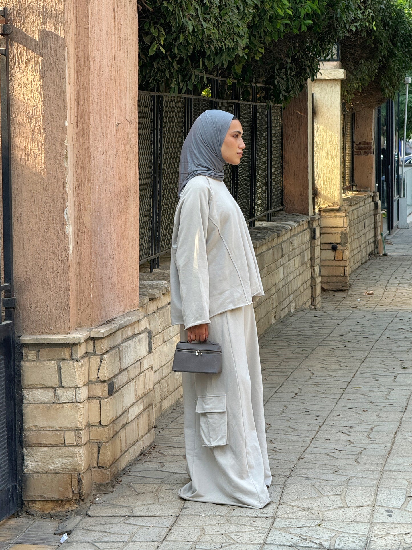 Lounge Wear Set in Cream Beige